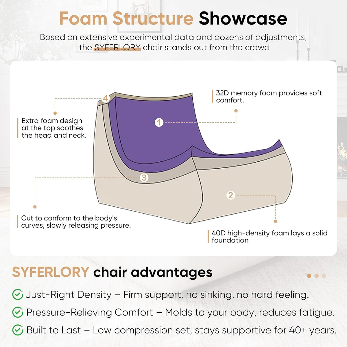 Bean Bag Chair, Fireside Chair, Large Bean Bag Chair for Adults, Bean Bag Chairs for Teens with High-Resilience Foam, Non-Slip Base Floor Lounge Sofa,Living Room (Green, Loveseat)